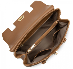 SAC CABAS MAIN LANCASTER FOULONN MILANO 547-56 CAMEL www.solene-maroquinerie.fr