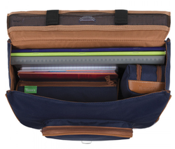 CARTABLE TANN'S SOAN MARINE 35CM 35165 www.solene-maroquinerie.fr