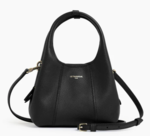 MINI SAC  MAIN LE TANNEUR JULIETTE EN CUIR GRAIN NOIR TJET1030N01 www.solene-maroquinerie.fr