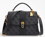 SAC A MAIN GUESS GINEVRA 4G LOGO SB867520 COAL LOGO www.solene-maroquinerie.fr