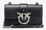 SAC PINKO MINI SAC LOVE ICON SIMPLY 15CL NOIR-VIEIL ARGENT 1P22TZY5H7Z99O www.solene-maroquinerie.fr