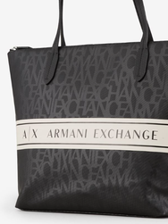 SAC CABAS ARMANI EXCHANGE NOIR BLANC 942867CC744120221 www.solene-maroquinerie.fr