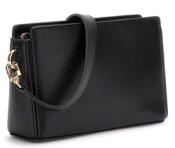 PETIT SAC EN BANDOULIERE  GUESS NASTRA MINI BLACK BG963772 www.solene-maroquinerie.fr