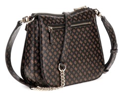 SAC EN BANDOULIERE GUESS ARLENA LOGO PS933604 MOCHA LOGO www.solene-maroquinerie.fr