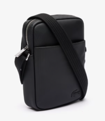 SACOCHE MEN'S CLASSIC LACOSTE NOIR NH4422HC 000 www.solene-maroquinerie.fr