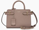 PETIT SAC A MAIN LE TANNEUR EMILIE EN CUIR GRAIN GRIS DE PARME TEMI1606S12 www.solene-maroquinerie.