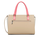 PETIT SAC CABAS MAIN LANCASTER CONSTANCE BEIGE ECRU ROSE FONC� 437-03 BEIGE_ECRF www.solene-maroquin
