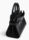 SAC A MAIN MOYEN MODELE LE TANNEUR EMILIE EN CUIR LISSE ET NUBUCK NOIR TEMI16M1N01 www.solene-maroqu
