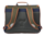 CARTABLE TANN'S AXEL BICOLORE KAKI BLEU 41CM 41127 www.solene-maroquinerie.fr