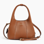 MINI SAC  MAIN LE TANNEUR JULIETTE EN CUIR GRAIN TAN TJET1030G05 www.solene-maroquinerie.fr