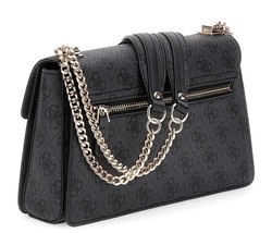SAC EN BANDOULIERE GUESS ZAMIRA COAL LOGO SG962921 www.solene-maroquinerie.fr