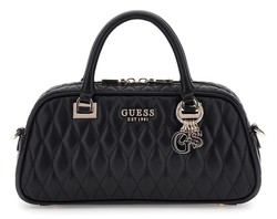 PETIT SAC A MAIN GUESS VALLA QG812205 BLACK www.solene-maroquinerie.fr