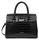 SAC A MAIN LANCASTER EXOTIC LZARD ET CROCO NOIR 524-85 NOIR www.solene-maroquinerie.fr