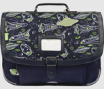 CARTABLE TANN&#039;S ILYES BLEU 38CM 38142 www.solene-maroquinerie.fr