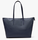 Sac cabas zipp LACOSTE L.12.12 Concept uni marine NF1888PO141 www.solene-maroquinerie.fr