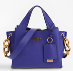 SAC A MAIN NELL CHARM LOGO LILAS VB868322 GUESS ZED VIOLET www.solene-maroquinierie.fr