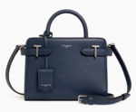 PETIT SAC A MAIN LE TANNEUR EMILIE EN CUIR GRAIN BLEU CREPUSCULE TEMI16A7B01 www.solene-maroquineri