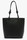 SAC CABAS VERTICAL LACOSTE CHANTACO EN CUIR PIQU MAT NOIR NF3215CE 000 www.solene-maroquinerie.fr