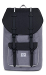SAC A DOS HERSCHEL LITTLE AMERICA MID GREY CROSSHATCH 10014 02138 www.solene-maroquinerie.fr