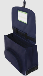 CARTABLE TANN'S ILYES BLEU 38CM 38142 www.solene-maroquinerie.fr
