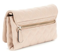 PETIT SAC EN BANDOULIERE  GUESS GIULLY MINI LIGHT BEIGE QG874875 www.solene-maroquinerie.fr