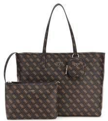 SAC A MAIN GUESS POWER PLAY BROWN LOGO QG900624&#168;www.solene-maroquinerie.fr