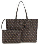 SAC A MAIN GUESS POWER PLAY BROWN LOGO QG900624&amp;#168;www.solene-maroquinerie.fr