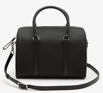 sac à main femme Lacoste zippé avec bandoulière ajustable noir NF3952DB 000 www.solene-maroquinerie.