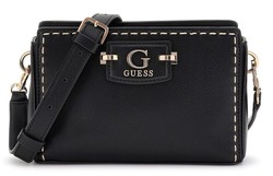 PETIT SAC EN BANDOULIERE  GUESS NASTRA MINI BLACK BG963772 www.solene-maroquinerie.fr