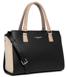 PETIT SAC CABAS MAIN LANCASTER CONSTANCE 437-03 NOIR_NCNF www.solene-maroquinerie.fr