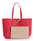 SAC CABAS LACOSTE ANNA RVERSIBLE BICOLORE ROUGE 240 VIENNOIS NF2142AA H75 www.solene-maroquinerie.f