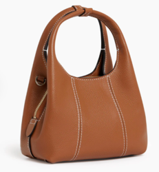 MINI SAC  MAIN LE TANNEUR JULIETTE EN CUIR GRAIN TAN TJET1030G05 www.solene-maroquinerie.fr
