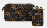 SAC A BANDOULIERE GUESS REA LOGO 4G MARRON MULTI HWSG8963740 BROWN LOGO  www.solene-maroquinerie.fr