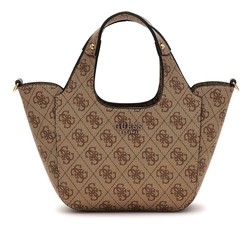PETIT SAC A MAIN GUESS CALISTA MINI SG733475 LATTE LOGO www.solene-maroquinerie.fr