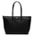 Sac cabas zipp LACOSTE L.12.12 Concept uni noir NF1888PO000 www.solene-maroquinerie.fr