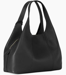 SAC PORT PAULE MOYEN MODLE LE TANNEUR JULIETTE EN CUIR GRAIN NOIR TJET1060N01 www.solene-maroqui