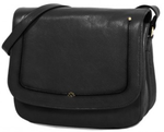 SAC BESACE KATANA EN CUIR DE VACHETTE COLLET VGTAL 66802 NOIR www.solene-maroquinerie.fr