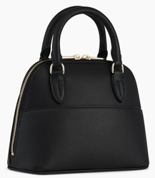 PETIT SAC  MAIN GISLE EN CUIR GRAIN NOIR TGIS1000N01 www.solene-maroquinerie.fr