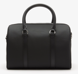 sac  main femme Lacoste zipp avec bandoulire ajustable noir NF3952DB 000 www.solene-maroquinerie.