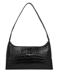 SAC BAGUETTE LANCASTER EXOTIC CROCO FR NOIR 426-87 NOIR www.solene-maroquinerie.fr