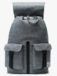 SAC A DOS HERSCHEL DAWSON RAVEN CROSSHATCH GRIS CHIN 10233 00919 www.solene-maroquinerie.fr