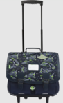 CARTABLE A ROULETTES TANN&#039;S 41CM ILYES BLEU 43142 www.solene-maroquinerie.fr