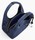 PETIT SAC  MAIN LE TANNEUR JULIETTE EN CUIR SUEDE EFFET DENIM TJET1006Q82 www.solene-maroquinerie.f
