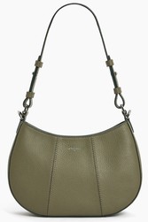 PETIT SAC DEMI LUNE LE TANNEUR JULIETTE EN CUIR GRAIN VERT TILLEUIL TJET1050V16 www.solene-maroquin
