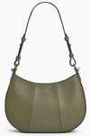 PETIT SAC DEMI LUNE LE TANNEUR JULIETTE EN CUIR GRAIN VERT TILLEUIL TJET1050V16 www.solene-maroquin