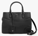 GRAND SAC  MAIN LE TANNEUR ROMY EN CUIR GRAIN NOIR TROM1010N01 www.solene-maroquinerie.fr