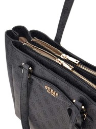 SAC CABAS GUESS KATYA COAL LOGO SG965223 www.solene-maroquinerie.fr
