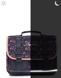 CARTABLE CAMLON VINTAGE FANTASY NAVY BLOSSOM 41CM www.solene-maroquinerie.fr