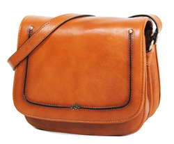 SAC BESACE KATANA EN CUIR DE VACHETTE COLLET VGTAL 66801 MARRON CLAIR www.solene-maroquinerie.fr