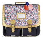 CARTABLE TANN&#039;S ANTONIA BLEU 41CM 41265 www.solene-maroquinerie.fr